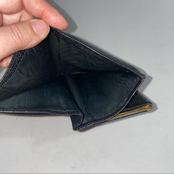 Chanel Black Pebbled Leather Long Bifold Wallet - Picture 5 of 12